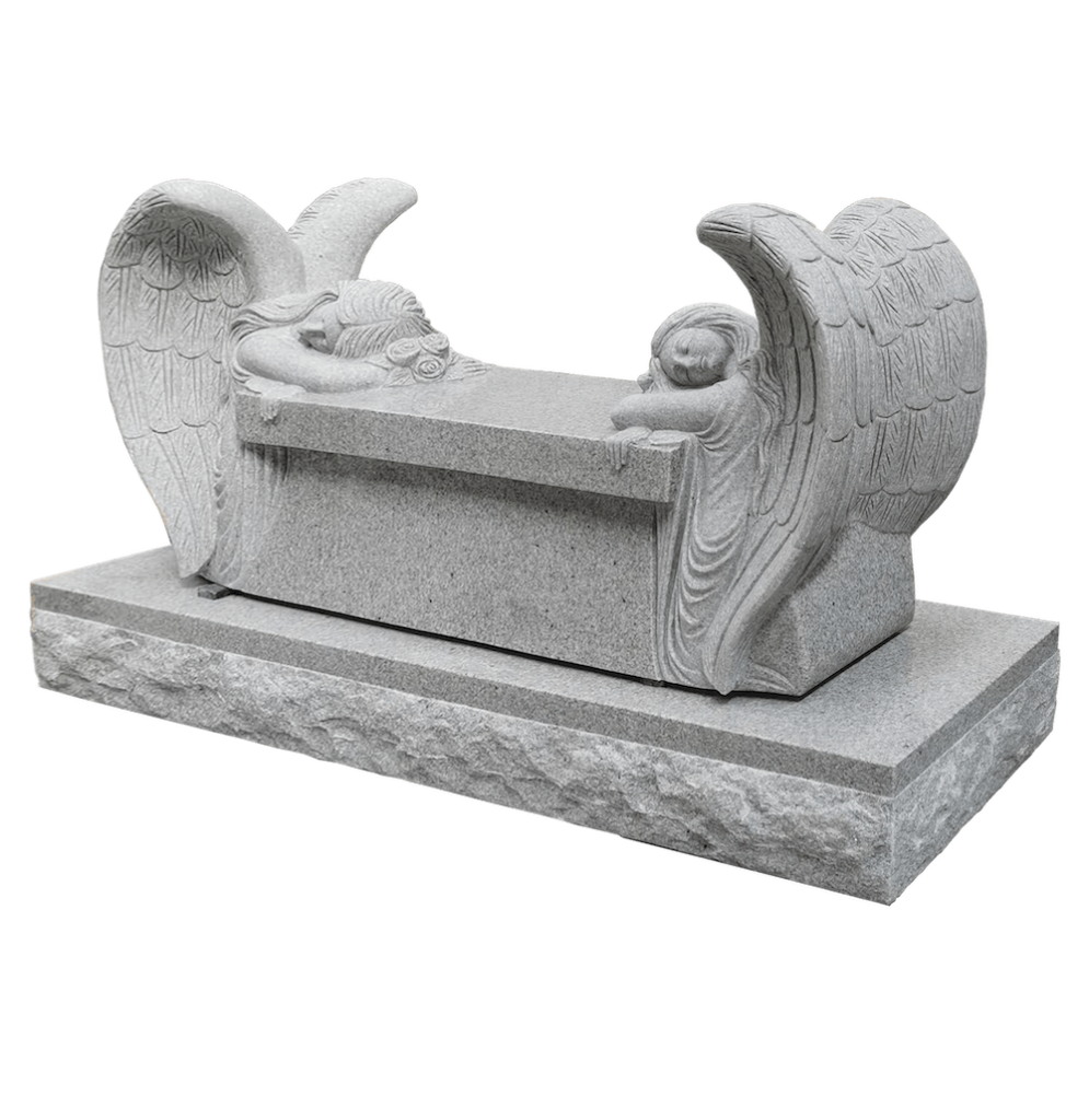 angels weeping on bench