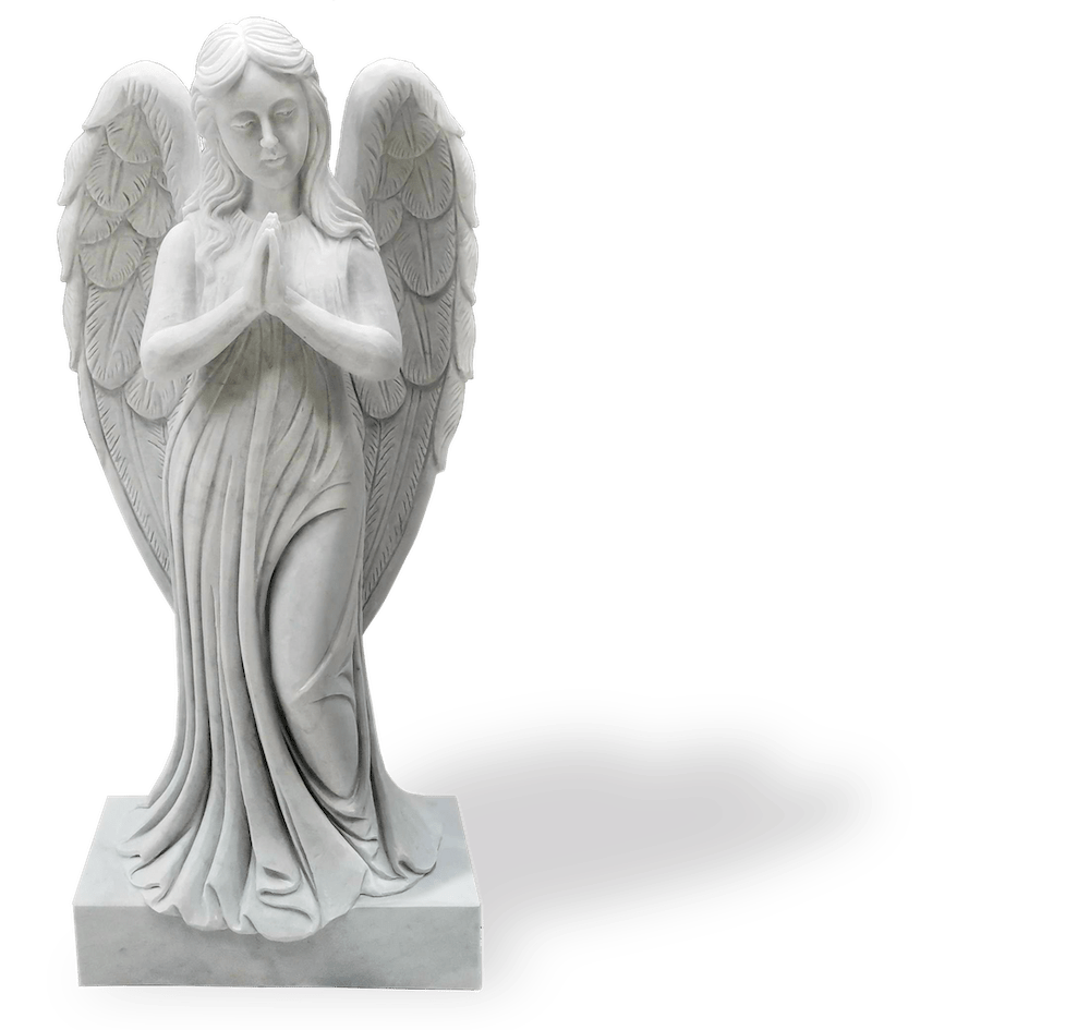 praying angel statue